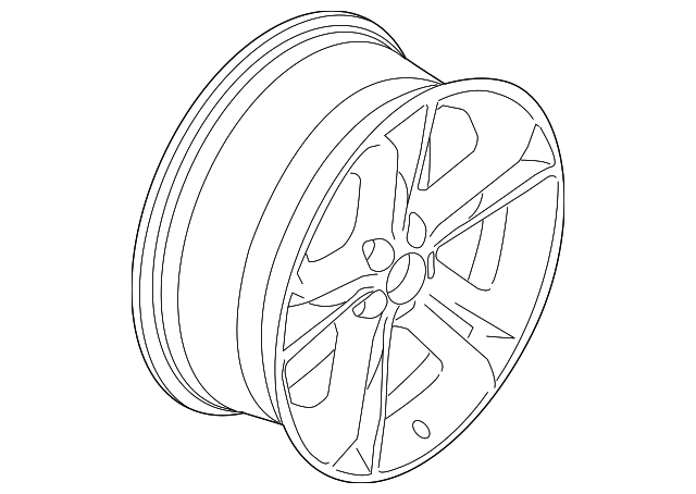 BB5Z-1007-B Деталь WHEEL, ALLOY