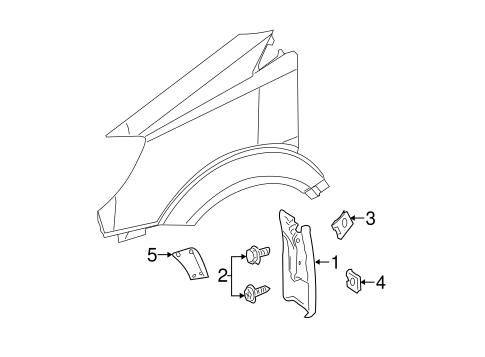 Sprinter 3500 EXTERIOR TRIM - FENDER