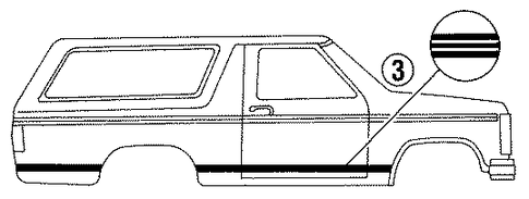 Bronco STRIPE TAPE 3