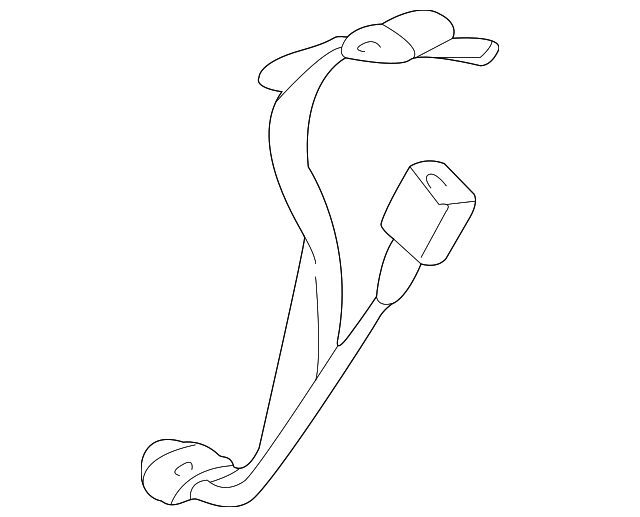 12384304 Деталь CENTER SEAT BELT, RIGHT