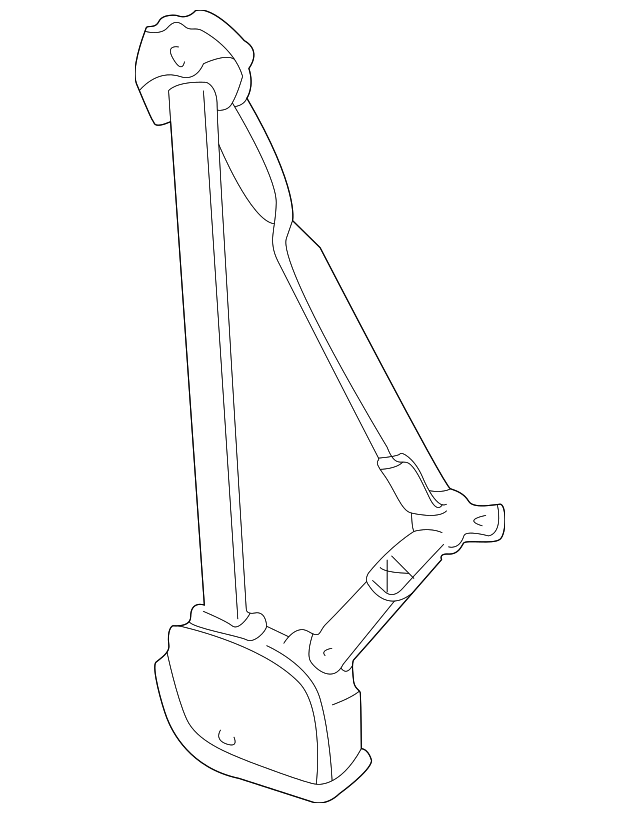 12388612 Деталь BELT & RETRACTOR, RIGHT