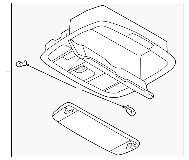 GG2A69970E27 Деталь OVERHEAD CONSOLE