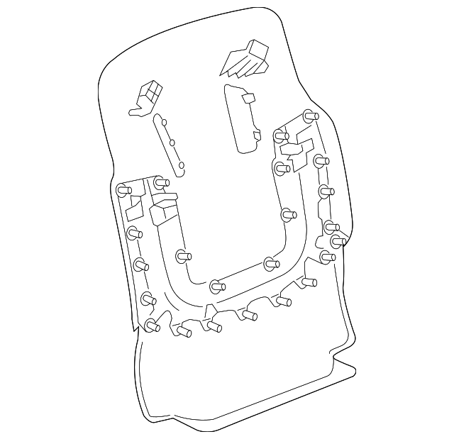 22874319 Деталь SEAT BACK PANEL