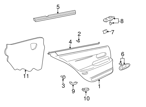 LeSabre INTERIOR TRIM - REAR DOOR