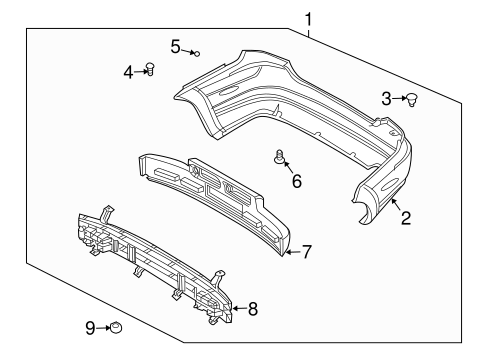 Aveo BUMPER & COMPONENTS - REAR 2