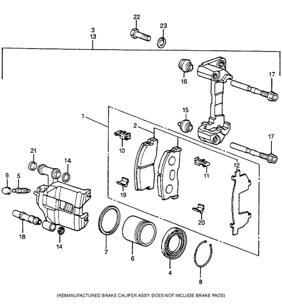 CHASSIS/FRONT BRAKE for 1982 Honda ACCORD SEDAN #1