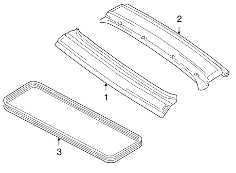 Tracker WINDSHIELD HEADER & COMPONENTS