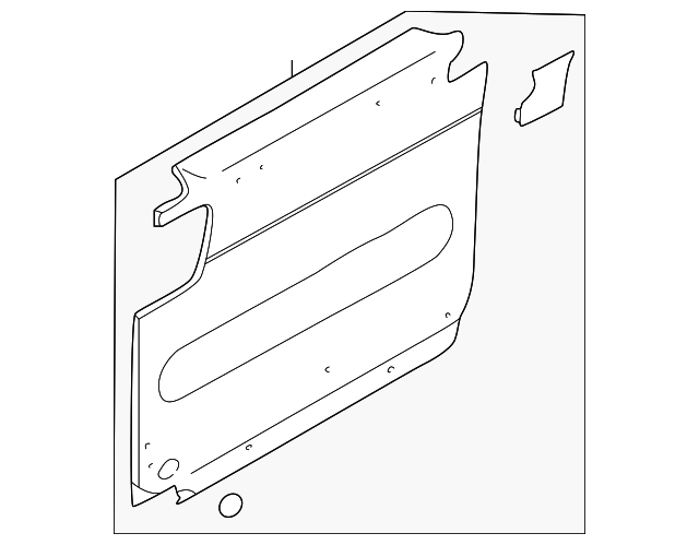 0K53C-68310BB2 Деталь DOOR TRIM PANEL, LEFT