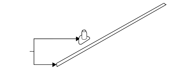 FL3Z-1520758-A Деталь LOWER W'STRIP, LEFT