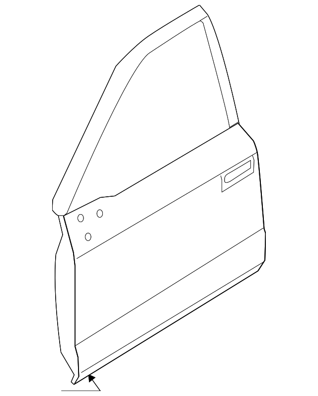 FL3Z-1620125-A Деталь DOOR SHELL, LEFT