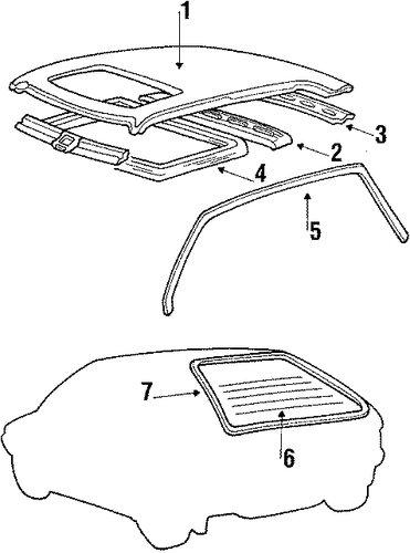 Excel ROOF & BACK GLASS