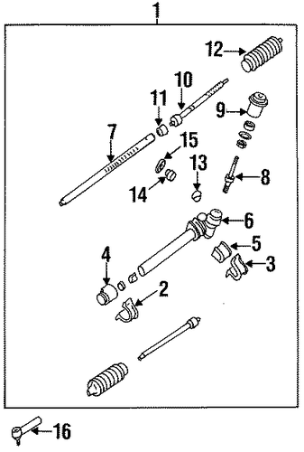 Sephia STEERING GEAR & LINKAGE 2