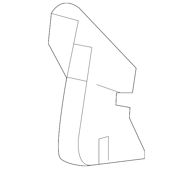 25797928 RECLINE COVER, LEFT