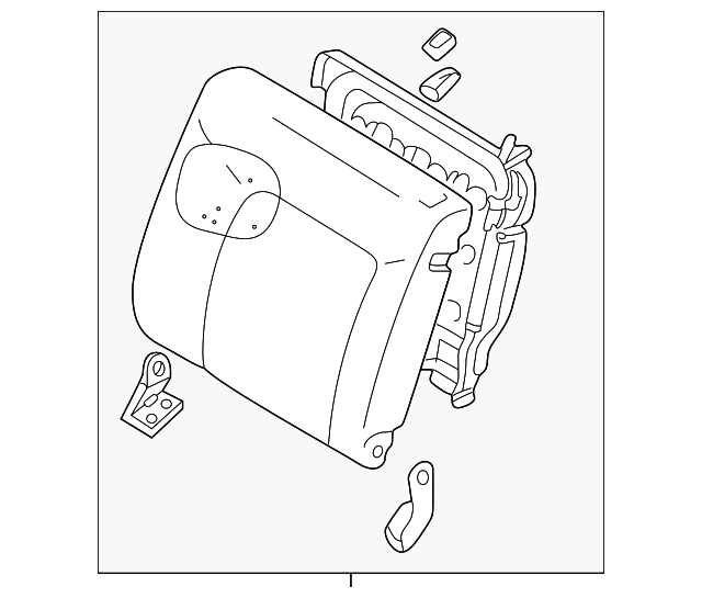 MR790548 Деталь SEAT BACK ASSY, LEFT