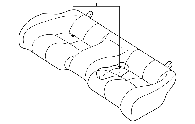 MR790596 Деталь SEAT CUSHION