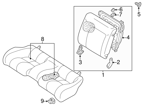 Eclipse REAR SEAT COMPONENTS