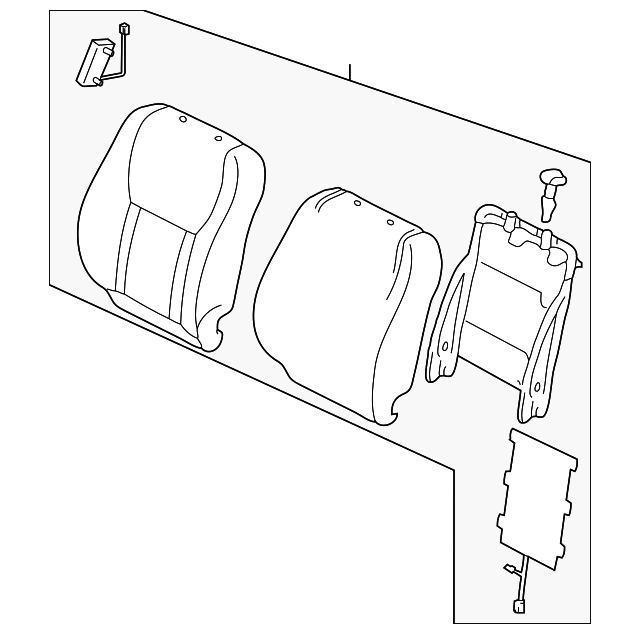 71430-42270-B2 Деталь SEAT BACK ASSY, RIGHT