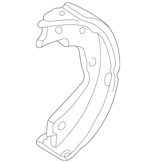 43154-S3V-A13 Деталь SHOE B, R. PARKING BRAKE