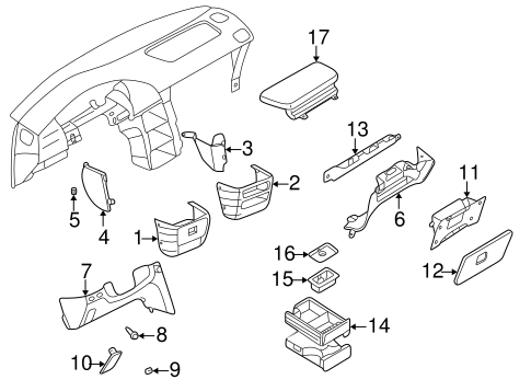 Quest INSTRUMENT PANEL COMPONENTS