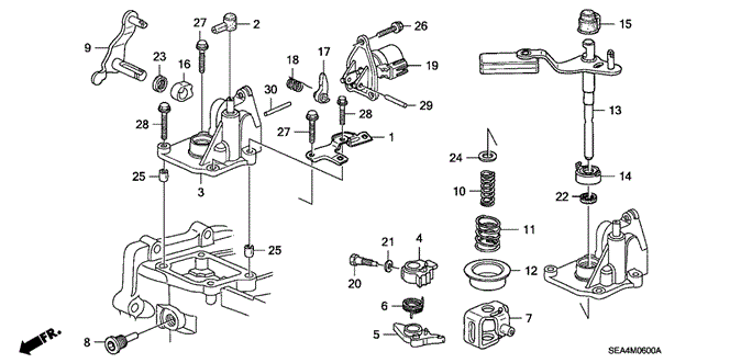 TSX SEDAN MT SHIFT ARM