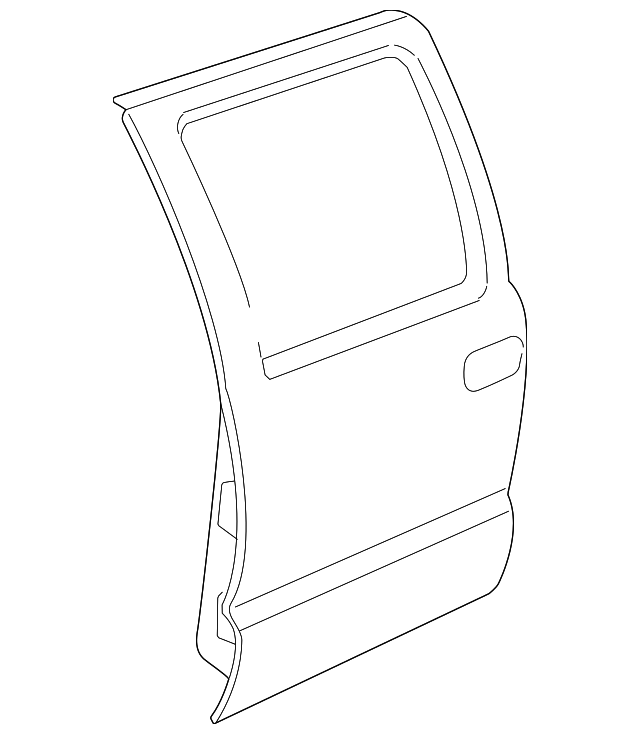 12479885 Деталь DOOR SHELL, LEFT