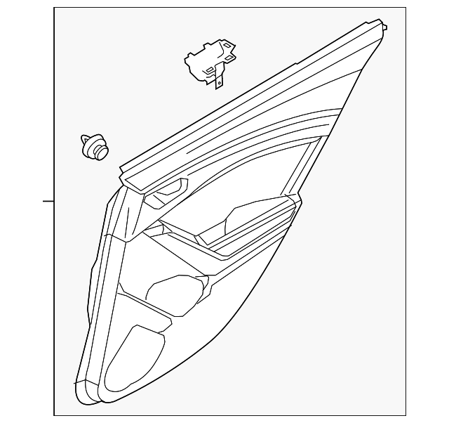 BHN9-68-550C-34 Деталь DOOR TRIM PANEL, LEFT