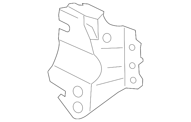 YL8Z13A114BB Деталь LAMP BRACKET, LEFT