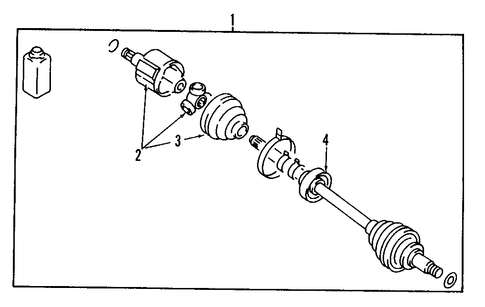 Mirage AXLE SHAFTS & JOINTS