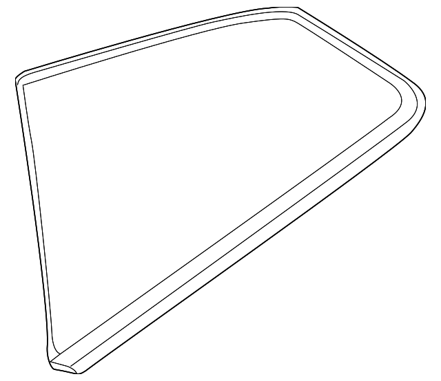 83306-KB50B Деталь QUARTER GLASS, RIGHT