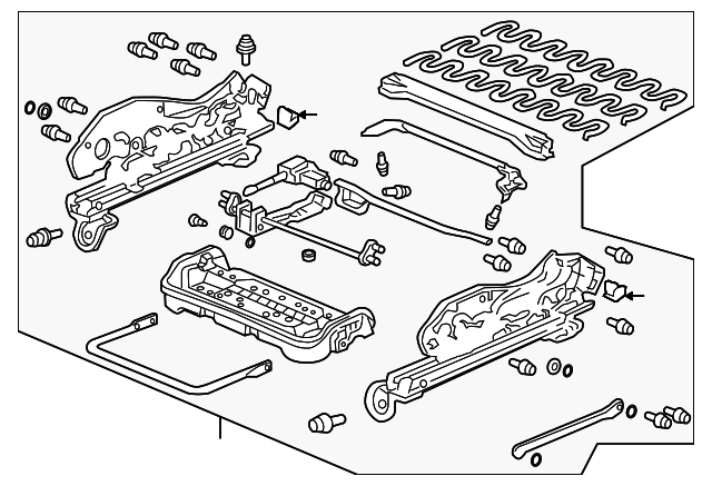 81536-SDN-A31 FRAME, L. FR. SEAT CUSHION
