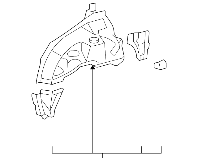 61608-52200 Деталь INNER WHEELHOUSE, LEFT