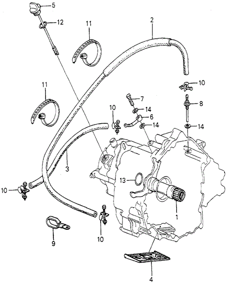 TRANSMISSION - HONDAMATIC/HMT OIL COOLER HOSE - STRAINER (2) for 1980 Honda ACCORD HATCHBACK #1