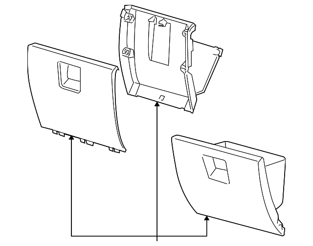 1DD131KAAA Деталь GLOVE BOX ASSY