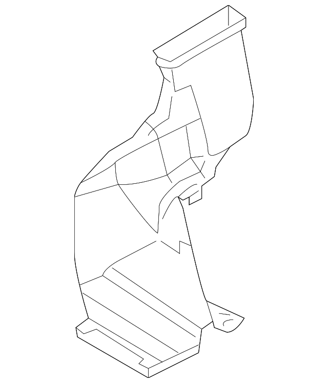 27833AR205 Деталь FLOOR DUCT, RIGHT