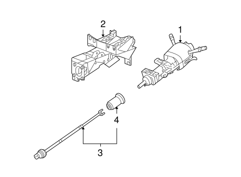 Corvette STEERING COLUMN ASSEMBLY