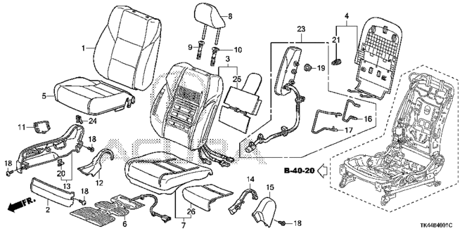 TL FRONT SEAT (R.)