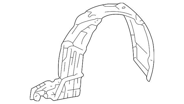 53876-02030 Деталь FENDER LINER, LEFT