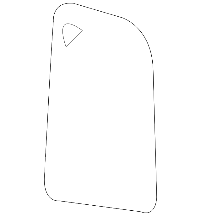 68010092AA Деталь MIRROR GLASS, RIGHT