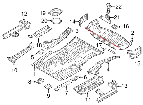 Quest REAR FLOOR & RAILS