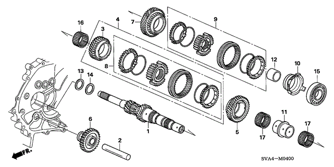 CIVIC COUPE MAINSHAFT (1.8L)
