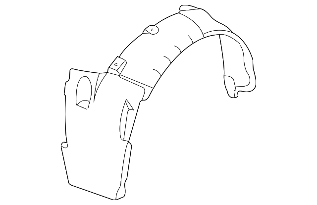 5008070AC WHEELHOUSE LINER, RIGHT