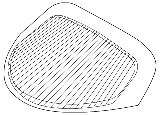 5030041AF Деталь LIFT GATE GLASS