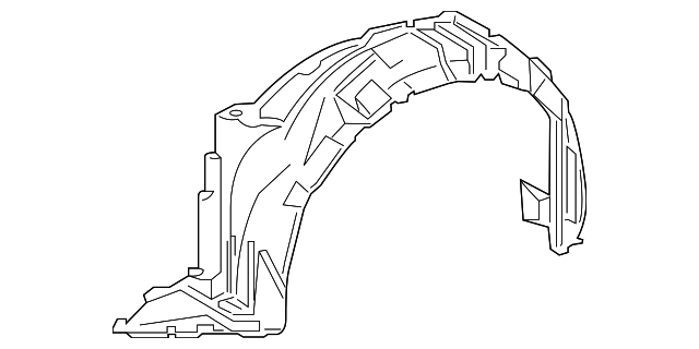 53876-12540 FENDER LINER, LEFT