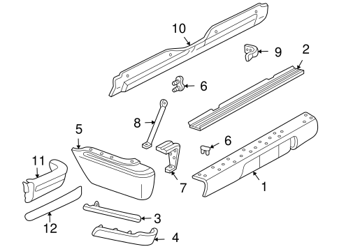 Blazer BUMPER & COMPONENTS - REAR