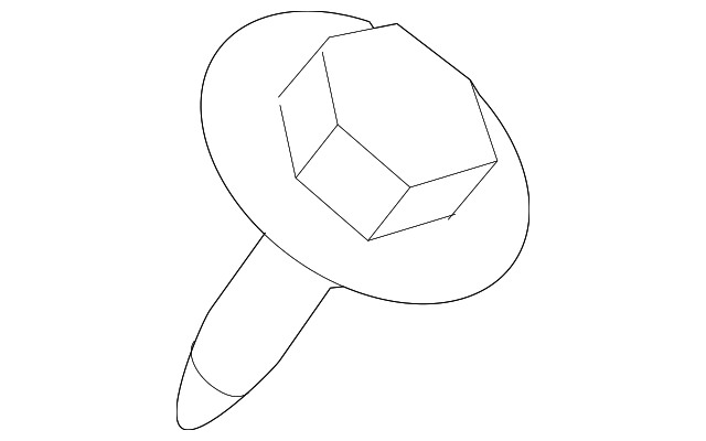 WHT-004-321 Деталь WNDSHLD PLR TRIM SCREW, LEFT