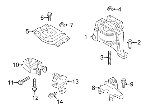 Escape ENGINE & TRANS MOUNTING