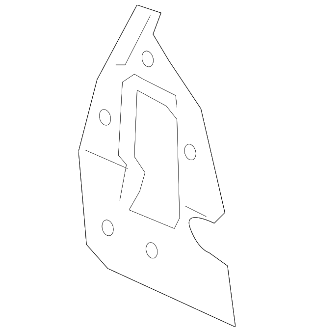 53813-02070 Деталь FRONT PANEL EXTENSION, RIGHT