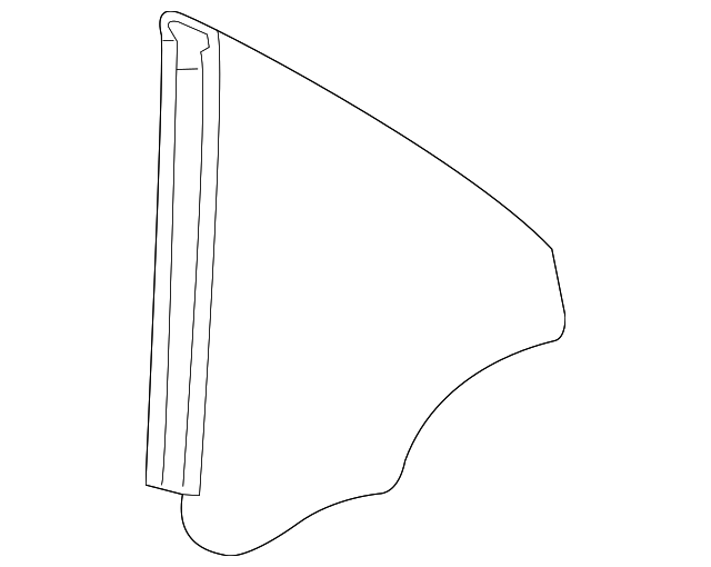 172-670-01-00 Деталь QUARTER GLASS, LEFT