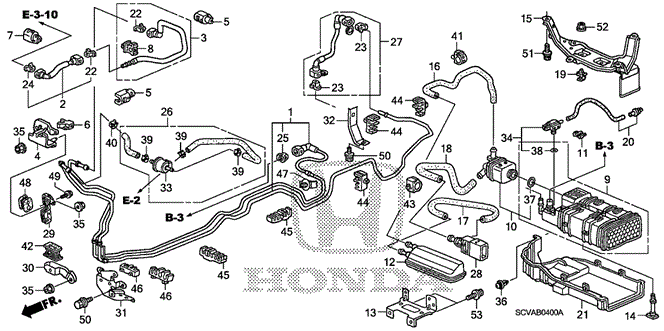 ELECTRICAL / EXHAUST / HEATER / FUEL/FUEL PIPE for 2009 Honda ELEMENT #1