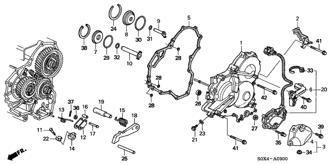 TRANSMISSION - AUTOMATIC/AT LEFT SIDE COVER (4AT) for 2001 Honda ODYSSEY #1